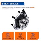  515126 2pcs Front Wheel Hub Bearing Assembly Compatible With 2009-2010 Dodge 
