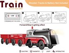 Battery Operated Train For Wooden Track  Motorized Train For Toddlers 3  Year   