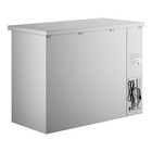 48  Stainless Steel Counter Height Narrow Sliding Glass Door Back Bar Refrigerat