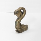 5  27oz Solid Brass Dolphin koi Fish sea Monster Serpent Door Stopper Figurine