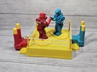 Mattel Rock  em Sock  em Robots Game Red   Blue Robots Yellow Ring