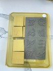 Stampin Up Holiday Minis Christmas Wood Rubber Stamp Set New 