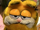 Garfield Plush Dakin Vintage Stuffed Animal Sleepy Eyes Orange Collectible 1981