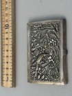 Silver Antique Filigree And Engraved Calling Card Case From Europe  76 7grams 