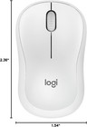 Logitech M240 Silent Bluetooth Mouse Wireless Compact Portable Graphite White