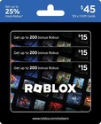 Physical Gift Cards Multipack Of 3 X  15  includes Free Virtual Item   redeem   