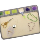 The Beadsmith Seed Bead Treasure Mat     8    X 11     20 3 X 8  X 11   Gray 