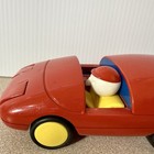 Vtg  Ambi Toys Mystery Car Toy Car 80   s Red With Yellow Wheels Made In Holland
