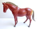 Vintage Marx Johnny West Pancho Toy Horse 1968 Western 10  Tall Red Sorrel Pony