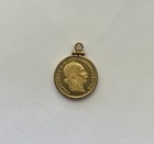 Austria Gold 1 Ducat 1915 Restrike Coin In Pendant Mount Franz Joseph