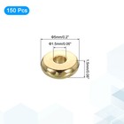 150 Pcs Brass Spacer Beads  5mm Flat Round Beads Metal Heishi Bead  Gold
