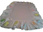 Pottery Barn Kids Brooke Crib Bed Skirt Tulle Leaves Patchwork Ribbon Cotton