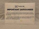 Vtg 1996 Glock Instruction Owners Manual Model 17 17c 19 20 21 22 23 24 25 26 27
