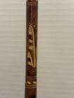 Vintage Hand Carved Double Wooden Flute  Beautiful Sound  A Cool Instrument 