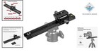 240mm Aluminum Nodal Slide With Quick Release Clamp - Versatile Camera Mount