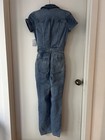 Good American Women s Denim Jumpsuit Size Xs  Short Sleeve  Fit For Success