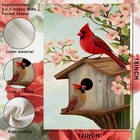 Spring Cardinal Bird Garden Flag 12x18 Inch Double Sided Burlap For Outdoor P   