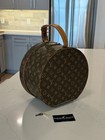 Authentic Vintage Louis Vuitton Boite Champeau 30 Monogram Round Hat Box Case