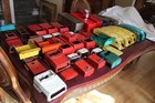 Vtg Toy Dump Truck Trailer Fire Engine Parts Pieces Lot Metal Tin Pressed Steel