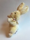 Gund 1088 Nibbles Bunny Rabbit Yellow Flowered Bow Plush Stuffed Easter Toy