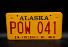 Alaska Pow License Plate  Ex - Prisoner Of War   41