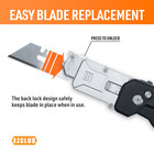 2 In 1 Multifunction Folding Utility Knife Scraper Tool Fastback With Carry Case
