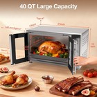 40qt French Door Toaster Oven  15  Steel 8-in-1 Function Countertop Oven