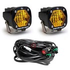Baja Designs   Pair S1 Led Amber Wide Cornering Fog Pod Lights  Brackets  Wiring