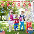 Panacare Bubble Machine For Kids Fireworks Bubble Blower 10000  Bubble Per Mi