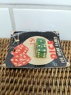 Vintage Pair Green Dice Elk Brand Usa Elkloid Original Price New Old Stock