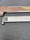 Starrett 604r Vintage 6  Hook Rule Scale Machinist Usa Layout Pocket Inch Satin