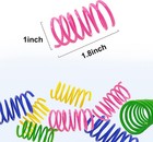 Cat Spring Toys 30 Packs  Plastic Colorful Springs Cat Toys For Cat Kitten Pets 