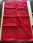 Vintage Cannon Santa Cruz Hand Towel Lot Of 2 Rare Cherry Red Monticello Retro