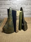 Vintage Mid-20th Century Metal Bird Book End Sculptures Art Deco Art Nouveau 