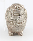 Silver Cambodian Singha Lion Container