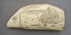 Vtg Faux Scrimshaw Sperm Whale Tooth Whaling Ship The Young Phoenix