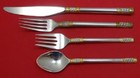 Aegean Weave Gold By Wallace Sterling Silver Regular Size Place Setting s  4pc