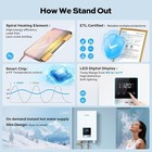 18kw 240v Electric Tankless Water Heater Boiler For Shower Bathroom 4 17gpm