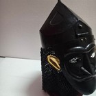Crusader Great Helmet Medieval Knight Templar Helmet With Stand Brass Cross Larp