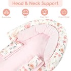 Gfu Baby Car Seat Head Support For Newborn  2 In 1 Infant Car Seat Head Body Sup