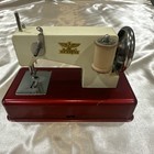 Casige German Made Toy Sewing Machine Red And Cream With Original Box