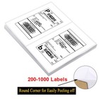 50-4000 Half Sheet Shipping Labels Page 8 5x5 5 Self Adhesive 2 Per Sheet Round