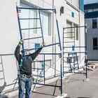 5ftx7ftx5ft High 1-story Stackable Steel Scaffolding With Galvanized Cross Brace