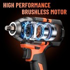 21v Cordless Electric Wrench 1 2 Impact Drill For Car Truck Repair Power Tools