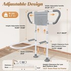 Bed Rails For Elderly Adults Safety With Motion Light   Dual-row Adjustable Legs