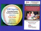Duke Snider Signed Onl Vcbc Superstats Baseball  Hand Painted  Hof  Jsa Cert