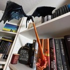 Dragon Flame Book Nook Fire-breathing Dragon Bookshelf Ornament Et