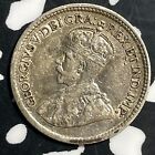 1917-c Newfoundland 5 Cents Lot t1740 Silver  Nice 
