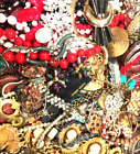 5 lbs Estate Unsearched Big Vintage Mod Jewelry Lot Junk Craft Wear Tangled In  