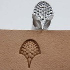 Textured Dragon Scale Geometric Leather Stamp  Stainless Steel Leather Tool